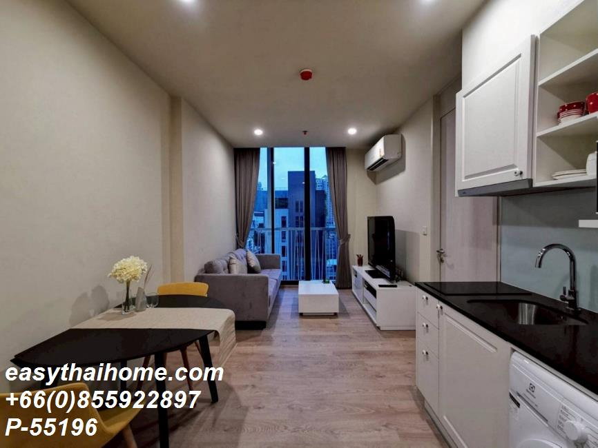 รูป P-55196 | โนเบิล รีโคล สุขุมวิท 19 🔥✨ คอนโดให้เช่า 1 ห้องนอน ชั้นสูง วิวเมือง เฟอร์นิเจอร์ครบ พร้อมเครื่องซักผ้า ใกล้ MRT สุขุมวิท และ BTS อโศก  - รูปที่ 14/15