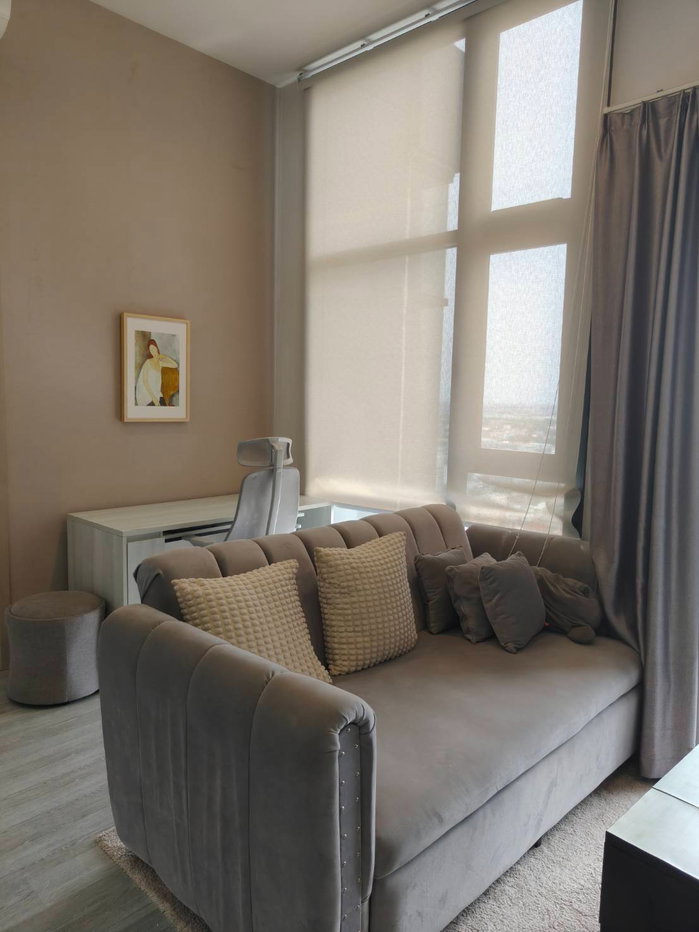 รูป Condo for RENT: The Line Sukhumvit 101 𝐒𝐢𝐳𝐞 : 33 sqm.  1 Bed 1 Bath /Corner / River View + Bang Kachao view / Balcony / High Ceiling 3.3m. on 26th - รูปที่ 4/16