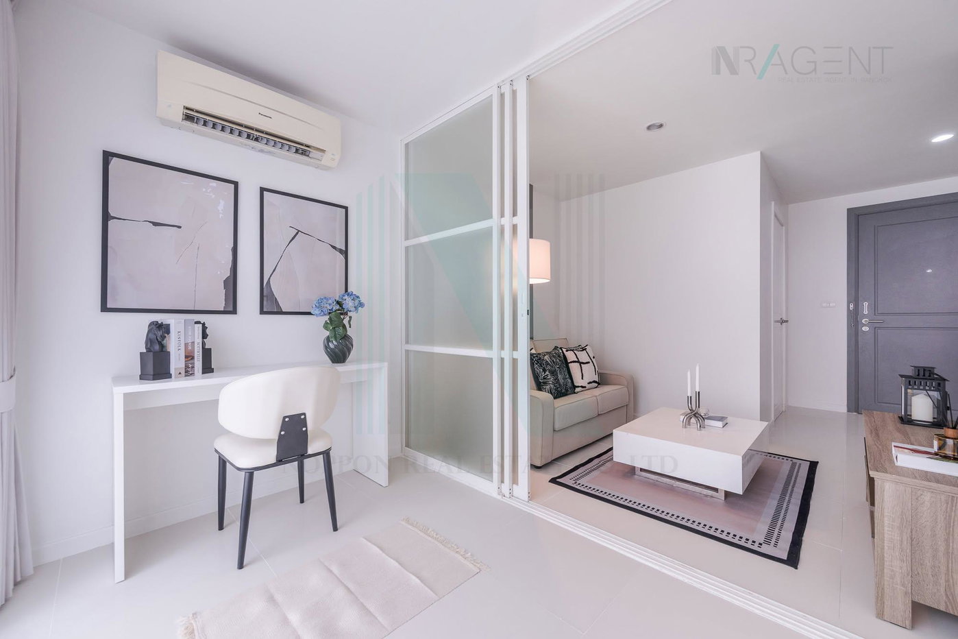 รูป ขายคอนโด อิลีเม้นท์ ศรีนครินทร์ อาคาร B4 ตึก3 ชั้น 6 1 ห้องนอน ขนาด 44.47 ตรม ใกล้ ตลาดรถไฟศรีนครินทร์ - รูปที่ 6/8