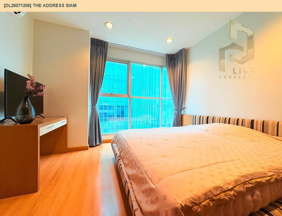 รูป DL26071206 ให้เช่าคอนโด ดิ แอดเดรส สยาม (The Address Siam) ใกล้ BTS ราชเทวี พร้อมเข้าอยู่ โทรด่วน 0614453194 LineID @952jdxxk - รูปที่ 3/9