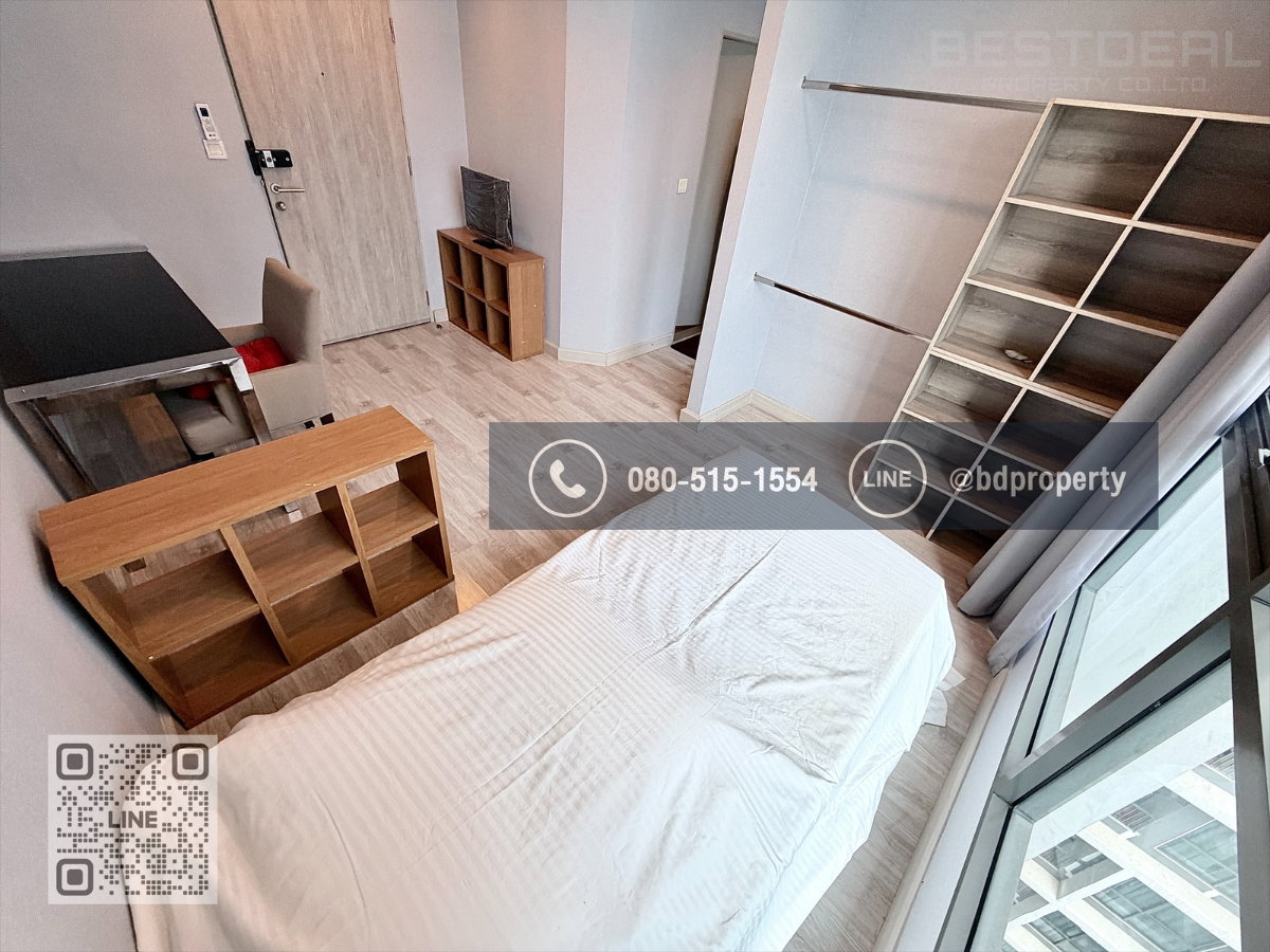 รูป Bestdeal ให้เช่า Studio 22ตรม.ราคา 12,000/เดือนเท่านั้น เฟอร์นิเจอร์และเครื่องใช้ไฟฟ้าครบ “IDEO MOBI RAMA 9” ใกล้MRT และ เซ็นทรัลพระราม 9 เพียง 80 ม. - รูปที่ 3/15