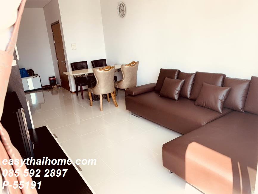 รูป P-55191 📢 ให้เช่าคอนโด Villa Sathorn ใกล้ BTS กรุงธนบุรี 1 นอน 1 น้ำ ชั้น 12 55 ตร.ม. วิวเมือง Line: @easythaihome 085-592-2897 - รูปที่ 7/12