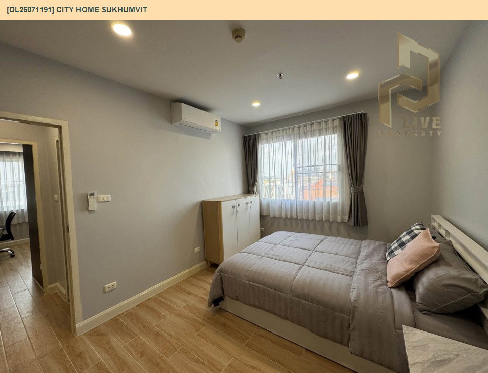 รูป DL26071191 ให้เช่าคอนโด ซิตี้ โฮม สุขุมวิท  (City Home Sukhumvit) ใกล้ BTS อุดมสุข พร้อมเข้าอยู่ โทรด่วน 0653619502 LineID @952jdxxk - รูปที่ 6/7