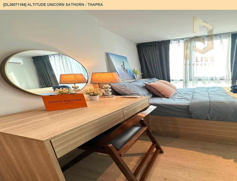 รูป DL26071184 ให้เช่าคอนโด อัลติจูด ยูนิคอร์น สาทร - ท่าพระ (Altitude Unicorn Sathorn - Thapra) ใกล้ BTS ตลาดพลู พร้อมเข้าอยู่ โทรด่วน 0638692663 LineID @952jdxxk - รูปที่ 11/17