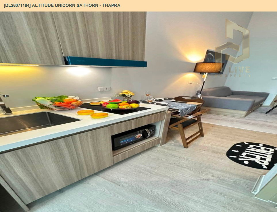 รูป DL26071184 ให้เช่าคอนโด อัลติจูด ยูนิคอร์น สาทร - ท่าพระ (Altitude Unicorn Sathorn - Thapra) ใกล้ BTS ตลาดพลู พร้อมเข้าอยู่ โทรด่วน 0638692663 LineID @952jdxxk - รูปที่ 8/17