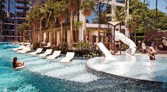 🛏️ Studio - 🛁 1 ห้องน้ำ - 🏙️ Garden View - 🇹🇭 ชื่อไทย - 🏢 The Riviera Beverly Hills Jomtien - รหัส: BEV01