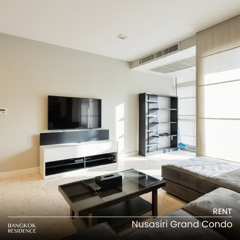 รูป เช่าคอนโด 💎 Nusasiri Grand Condo 1นอน 80ตร.ม. 39k 🌃 ยูนิตใหญ่ หายาก! ติด BTS เอกมัย - รูปที่ 1/8