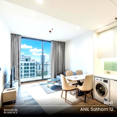 เช่าคอนโด BTS เซนต์หลุยส์ : เช่าคอนโด 🌃 ANIL Sathorn 12 1นอน 45ตร.ม. 40k 💚 ห้องสวย เฟอร์ครบ ว่างแล้ว ใกล้ BTS เซนต์หลุยส์ 