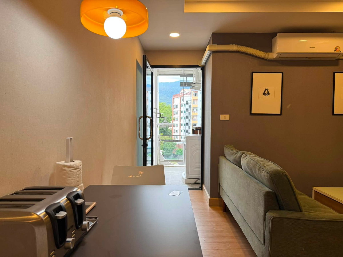 รูป ให้เช่า ทรัมส์1 เจ็ดยอด คอนโด (Trams Jed Yod condo) วิวดอยสุเทพ ใกล้มช. โทร. 098-9690236 (แจน) - รูปที่ 3/8
