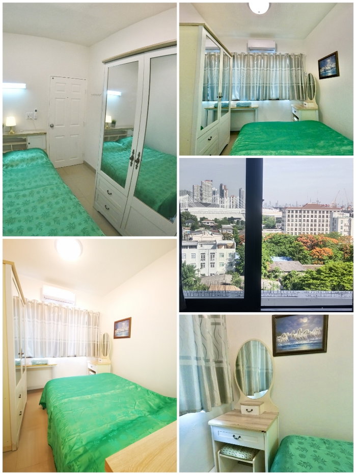 รูป คอนโดให้เช่าปรับปรุงใหม่ พื้นที่ใช้สอย 60 ตรม.2 ห้องนอน 1 ห้องน้ำ ห้องครัว ห้องนั่งเล่น เครื่องซักผ้า-เครื่องอบผ้า ไมโครเวฟ ชุดเครื่องนอน พร้อม - รูปที่ 3/4
