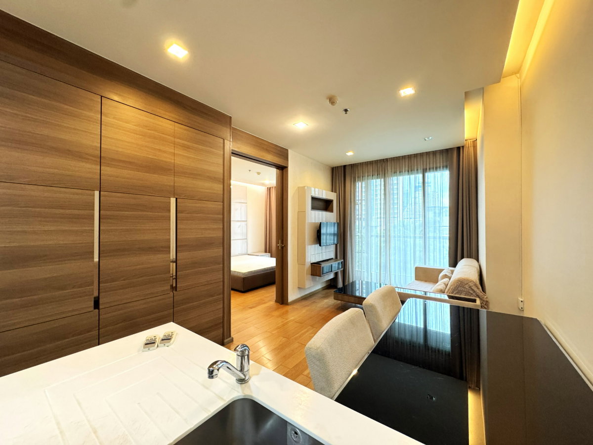 รูป 🧡 Line ID: @Ressy (มี@) | 46.7 SQm🔥 The Address Sathorn 12 | Near BTS Saint Louis | Ready for Viewing - รูปที่ 3/6