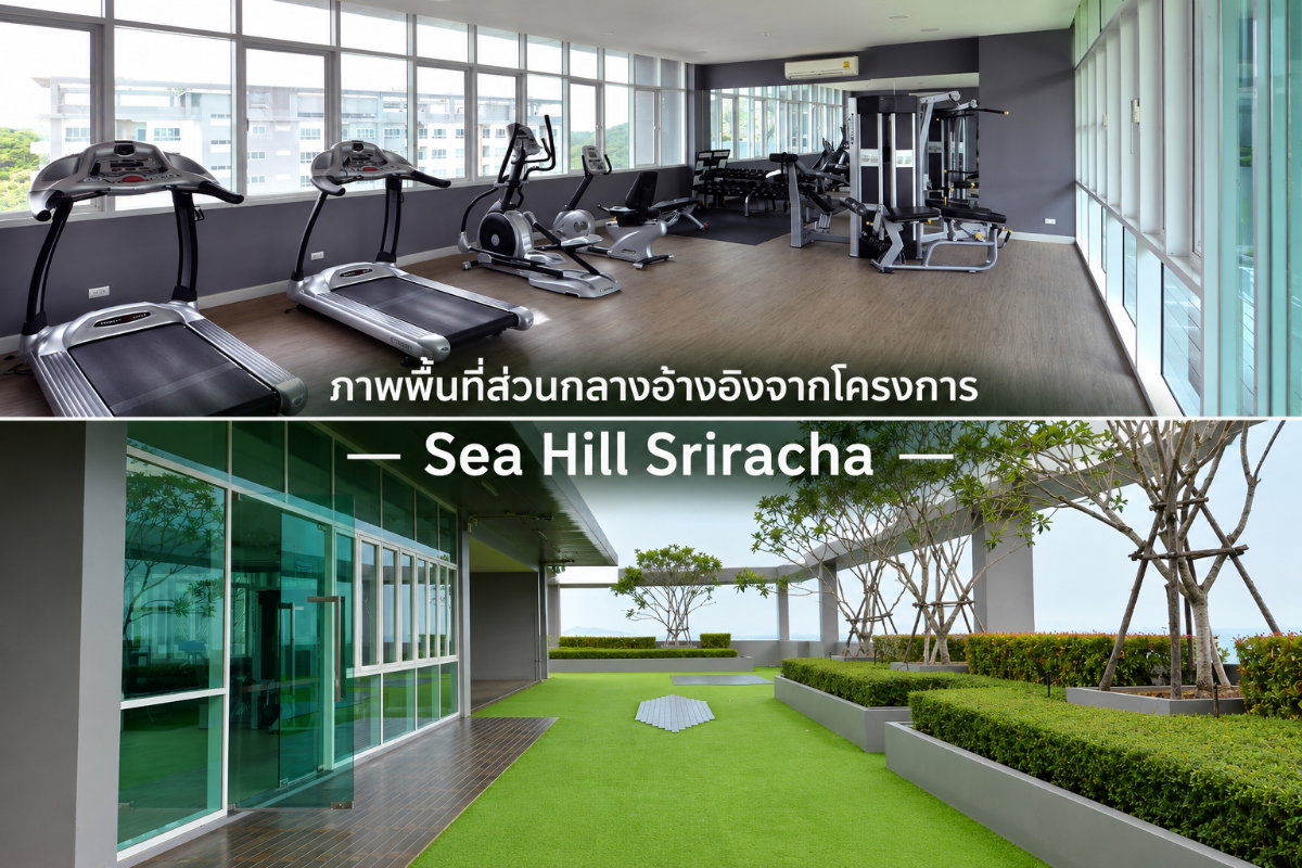 รูป ขายคอนโด Sea Hill ศรีราชา (ตึก A ชั้น 12A) ห้องมุม 45.81 ตร.ม. วิวทะเล-ภูเขา รีโนเวตพร้อมอยู่ ฟรีโอนกรรมสิทธิ์ - รูปที่ 9/12