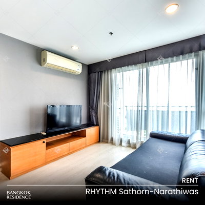 คอนโดให้เช่า : เช่าคอนโด 🌆 RHYTHM Sathorn-Narathiwas 2นอน 60.50ตร.ม. 27k 🛋️ ห้องว่าง เฟอร์ครบครัน ใกล้ BTS ช่องนนทรี 