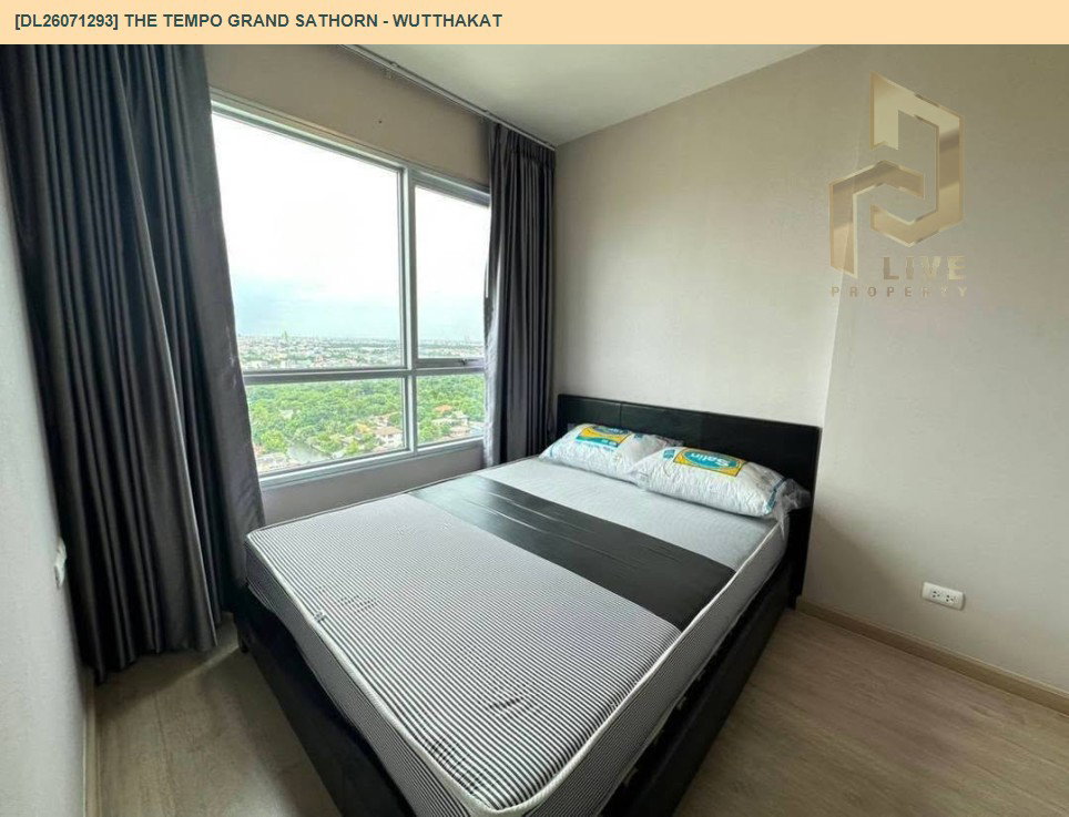 รูป DL26071293 ขายคอนโด เดอะ เทมโป แกรนด์ สาทร - วุฒากาศ (The Tempo Grand Sathorn - Wutthakat) ใกล้ BTS วุฒากาศ พร้อมเข้าอยู่ โทรด่วน 0614453194 LineID @952jdxxk - รูปที่ 3/8