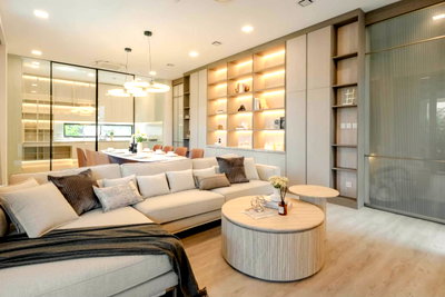 Houses for rent : Luxury detached house for rent, VIVE Krungthep Kreetha , house with private elevator, near Wellington College, ready to move in (H6934) 
