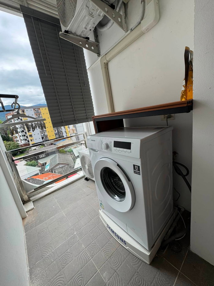 รูป ให้เช่า ทรัมส์1 เจ็ดยอด คอนโด (Trams Jed Yod condo) วิวดอยสุเทพ ใกล้มช. โทร. 098-9690236 (แจน) - รูปที่ 7/8
