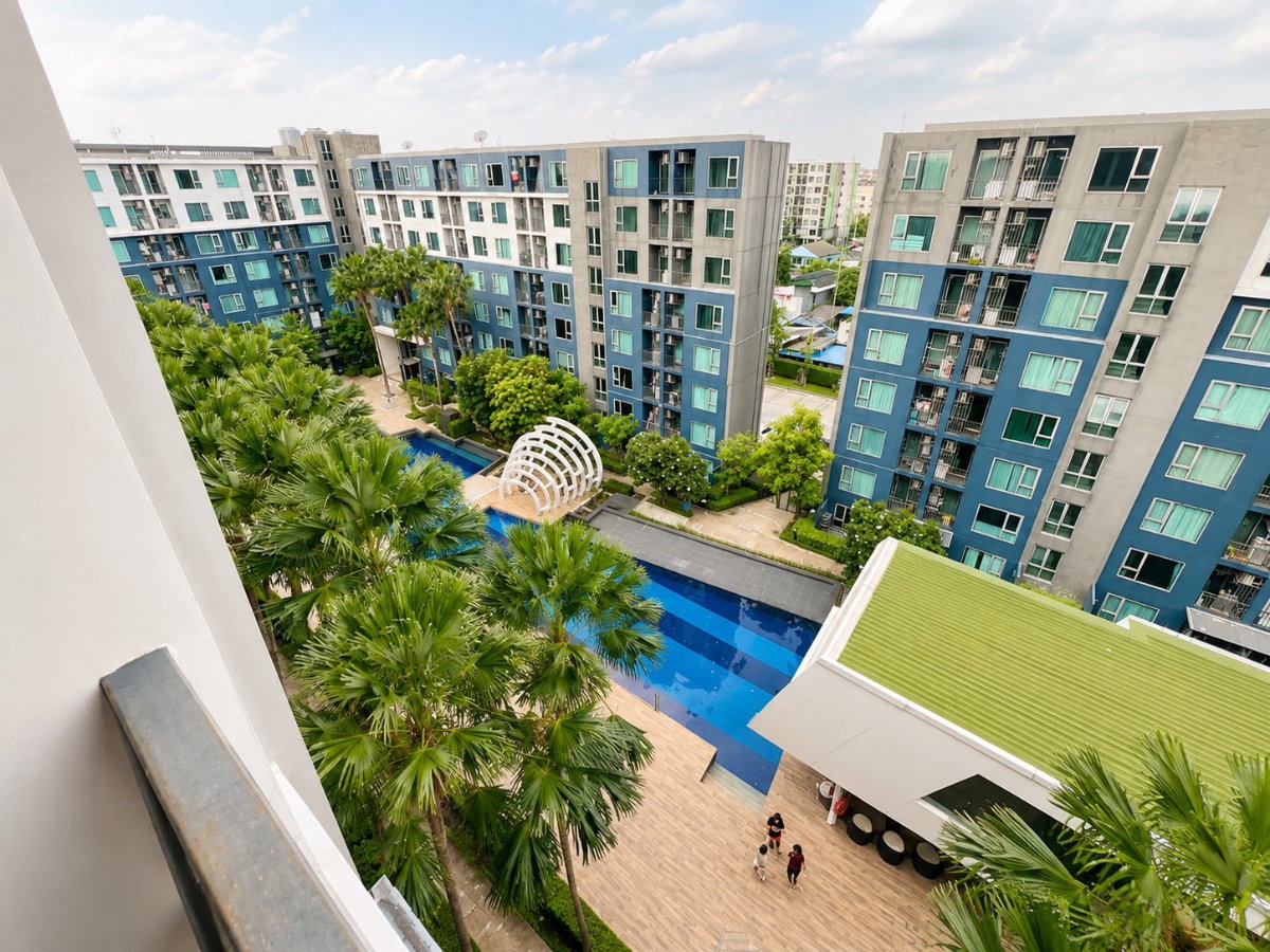 picture 🏙️for rent Pool view 🏡Happy condo Donmueang the terminal 📲Tel./LINE : 099-289-1569  - 2/8