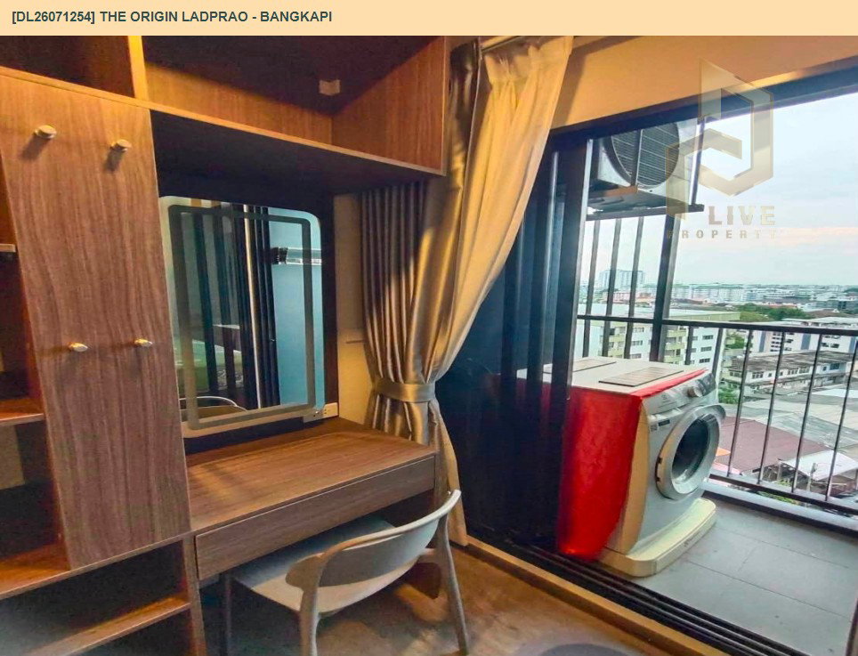 รูป DL26071254 ให้เช่าคอนโด ดิ ออริจิ้น ลาดพร้าว - บางกะปิ (THE ORIGIN LADPRAO - BANGKAPI) ใกล้ - พร้อมเข้าอยู่ โทรด่วน 0653619502 LineID @952jdxxk - รูปที่ 5/6