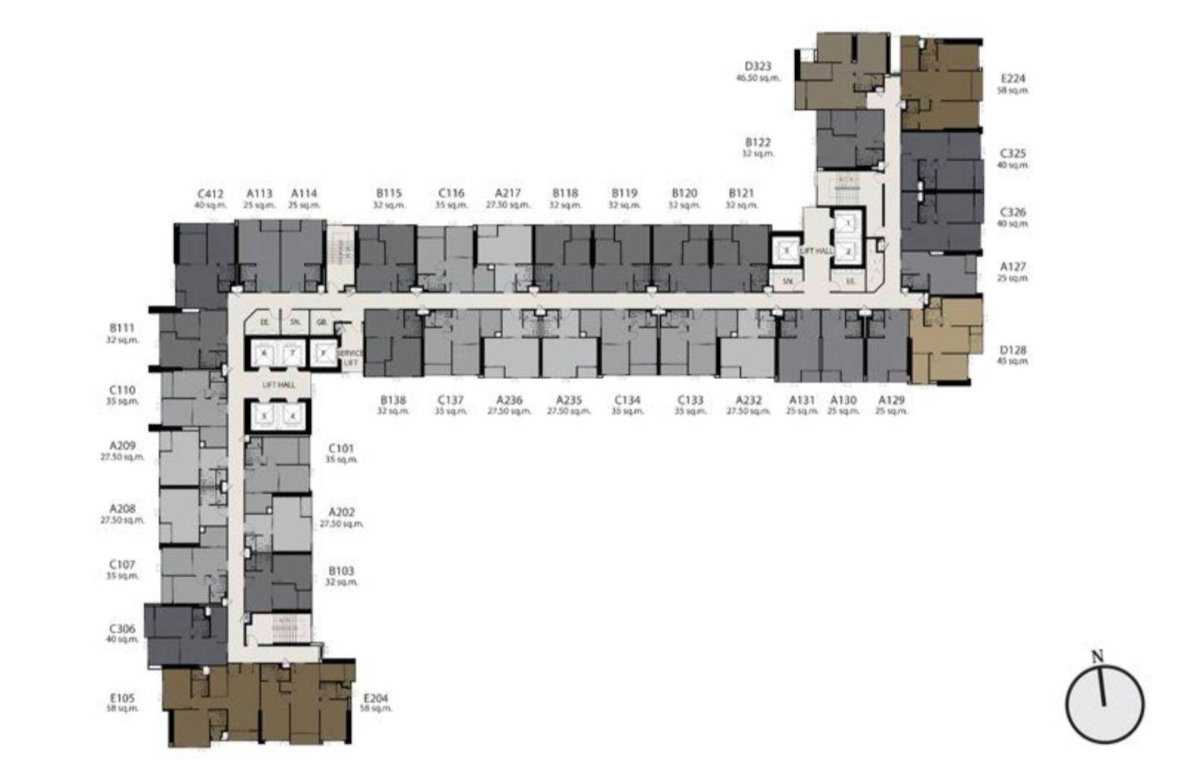 รูป (ขาย)(Sale)(买)(Negotiate) Life Asoke Rama 9 - Beautiful 2-Bed 2-Bath Unit, High Floor & Unblocked View! - รูปที่ 22/22