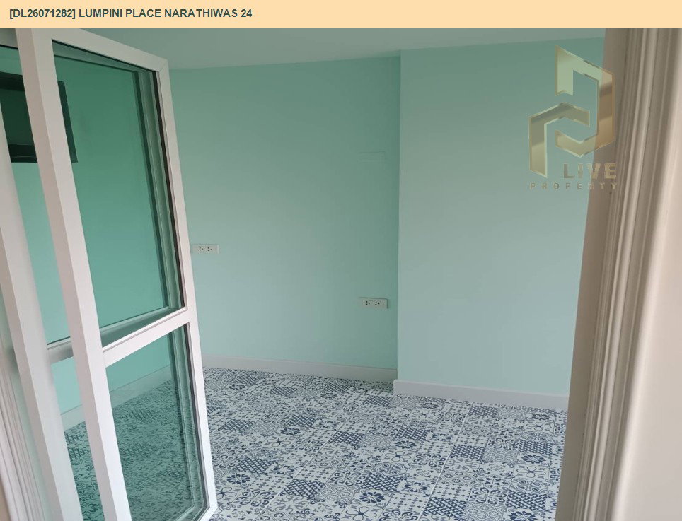 รูป DL26071282 ขายคอนโด ลุมพินี เพลส นราธิวาส 24 (Lumpini Place Narathiwas 24) ใกล้  พร้อมเข้าอยู่ โทรด่วน 0653619502 LineID @952jdxxk - รูปที่ 4/11