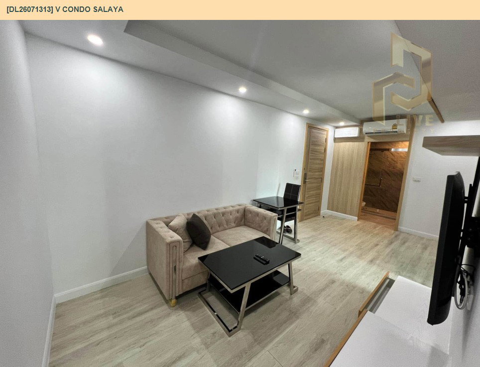 รูป DL26071313 ให้เช่าคอนโด วี คอนโด ศาลายา (V condo Salaya) ใกล้ - พร้อมเข้าอยู่ โทรด่วน 0614453194 LineID @952jdxxk - รูปที่ 4/8