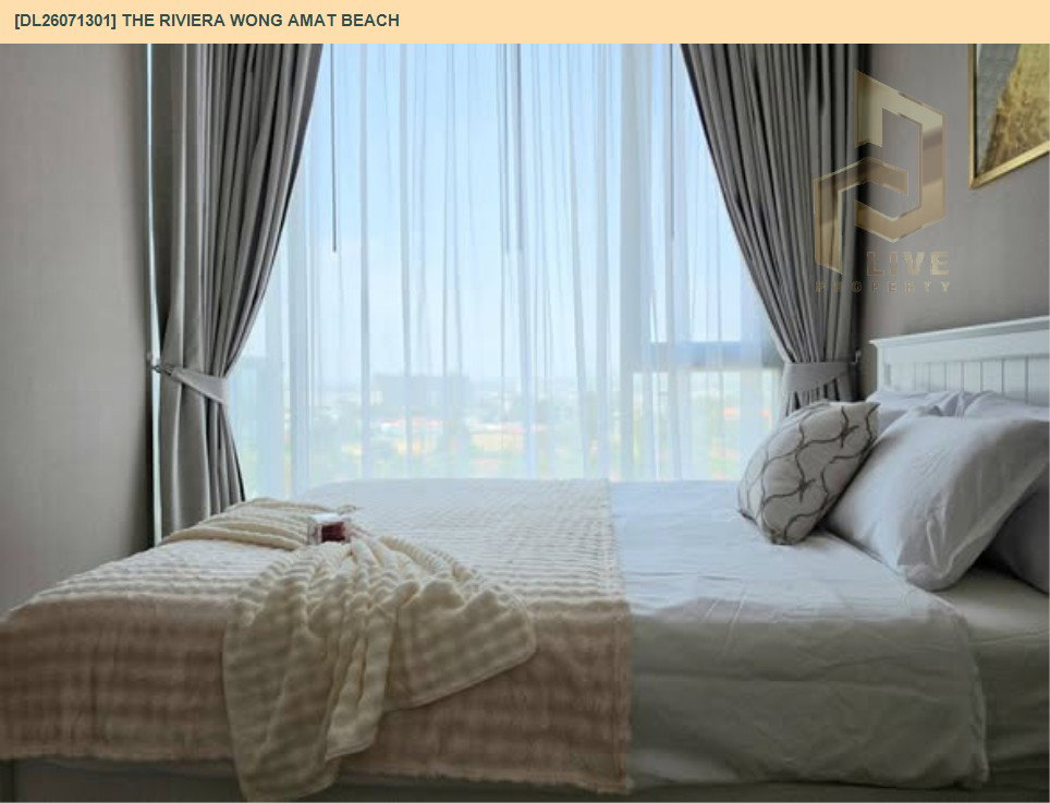 รูป DL26071301 ขายคอนโด เดอะ ริเวียร่า วงศ์อมาตย์ บีช (The Riviera Wong Amat Beach ) ใกล้ - พร้อมเข้าอยู่ โทรด่วน 0614453194 LineID @952jdxxk - รูปที่ 12/12