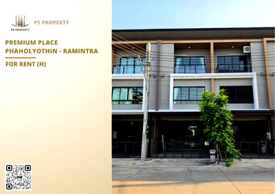 Townhouses for rent Bangkok : Townhouse for Rent 🔥 Premium Place Phaholyothin - Ramintra 🔥 4 Bedrooms, 3 Bathrooms – Near BTS Sai Yud