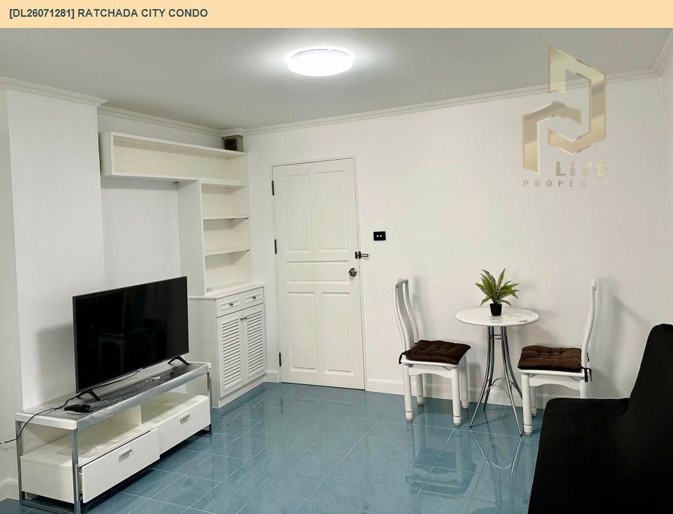รูป DL26071281 ให้เช่าคอนโด รัชดา ซิตี้ คอนโด (Ratchada City Condo) ใกล้ MRTห้วยขวาง พร้อมเข้าอยู่ โทรด่วน 0638692663 LineID @952jdxxk - รูปที่ 2/6