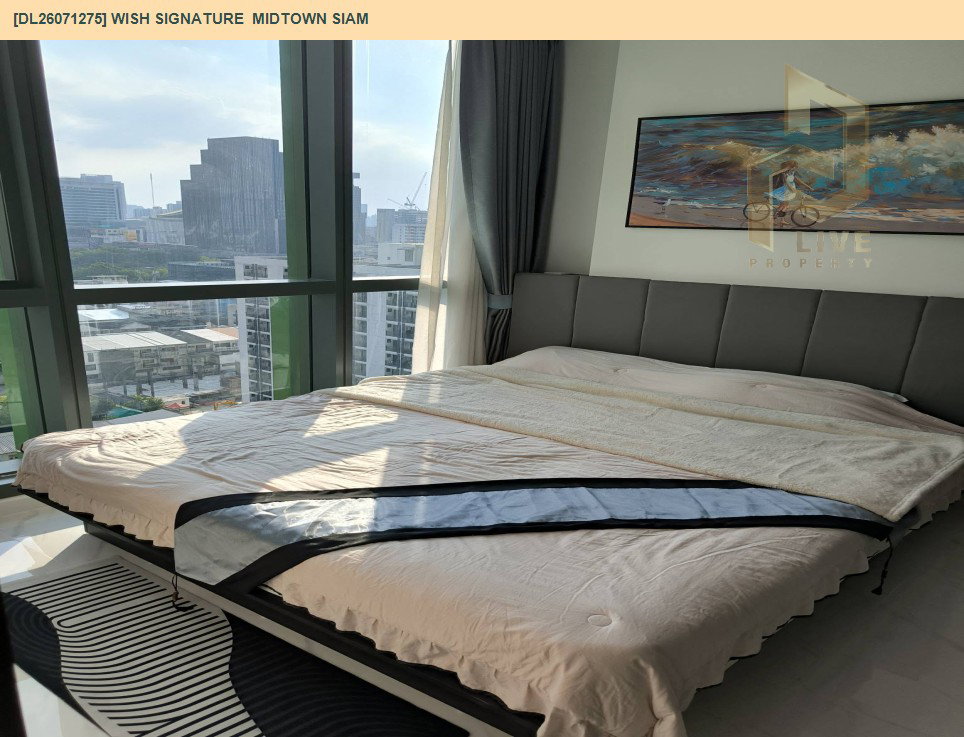รูป DL26071275 ขายคอนโด วิช ซิกเนเจอร์ มิดทาวน์ สยาม (Wish Signature Midtown Siam) ใกล้ BTS ราชเทวี พร้อมเข้าอยู่ โทรด่วน 0638692663 LineID @952jdxxk - รูปที่ 6/10