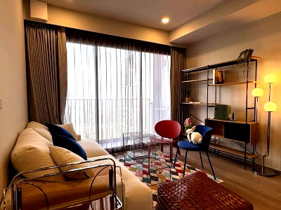Condos for rent : Condo for RENT/Sale  : Whizdom the Forestias  𝐒𝐢𝐳𝐞 :  57.52 sqm. 2 Bed/2 Bath/Garden view  𝐅𝐥𝐨𝐨𝐫 : 42nd  Building :  Destinia