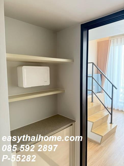 รูป P-55282 ให้เช่า Duplex Culture Thonglor 1 ห้องนอน ชั้น 24 วิวเมืองสวย ใกล้ BTS ทองหล่อ Line: @easythaihome 085-592-2897 - รูปที่ 5/18