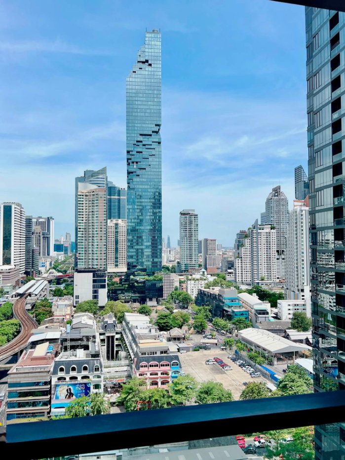รูป Condo for RENT/Sale : M Silom 𝐒𝐢𝐳𝐞 : 53 sqm. 𝐓𝐲𝐩𝐞 : 1 Bedroom /1 Bathroom/City view 𝐅𝐥𝐨𝐨𝐫 : high floor ✅Fully furnished - รูปที่ 12/14