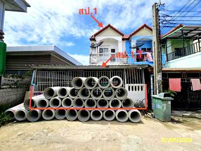 ทาวน์เฮ้าส์ 29.9 ตร.วา ชายคลอง บางเสาธง สมุทรปราการ 1.9M