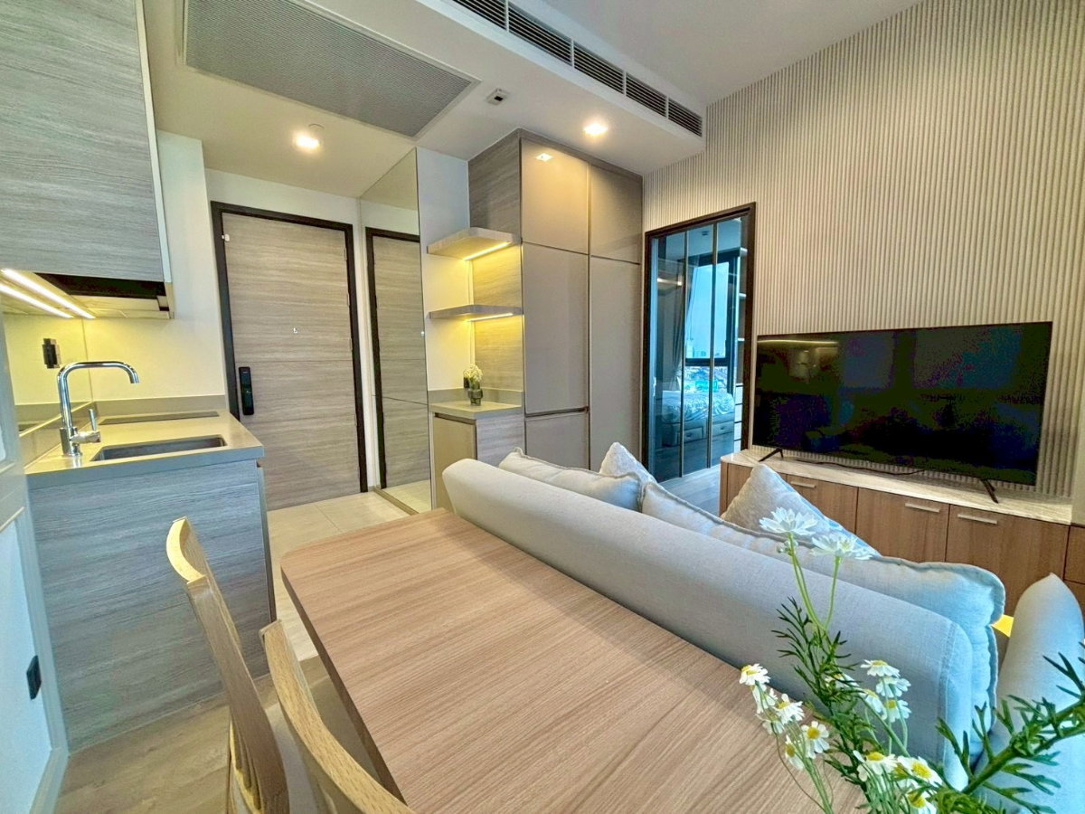 รูป ✨🦄 Ready to move 🦄✨ The Crest Park Residences ห้องสวย✨ ระเบียงวิวสวน เฟอร์ครบจบในที่เดียว โทร 096-2493698 (TCR0081) - รูปที่ 4/19