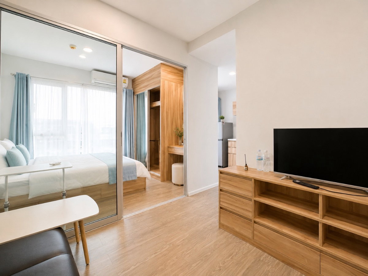 picture 🏙️for rent Pool view 🏡Happy condo Donmueang the terminal 📲Tel./LINE : 099-289-1569  - 5/8