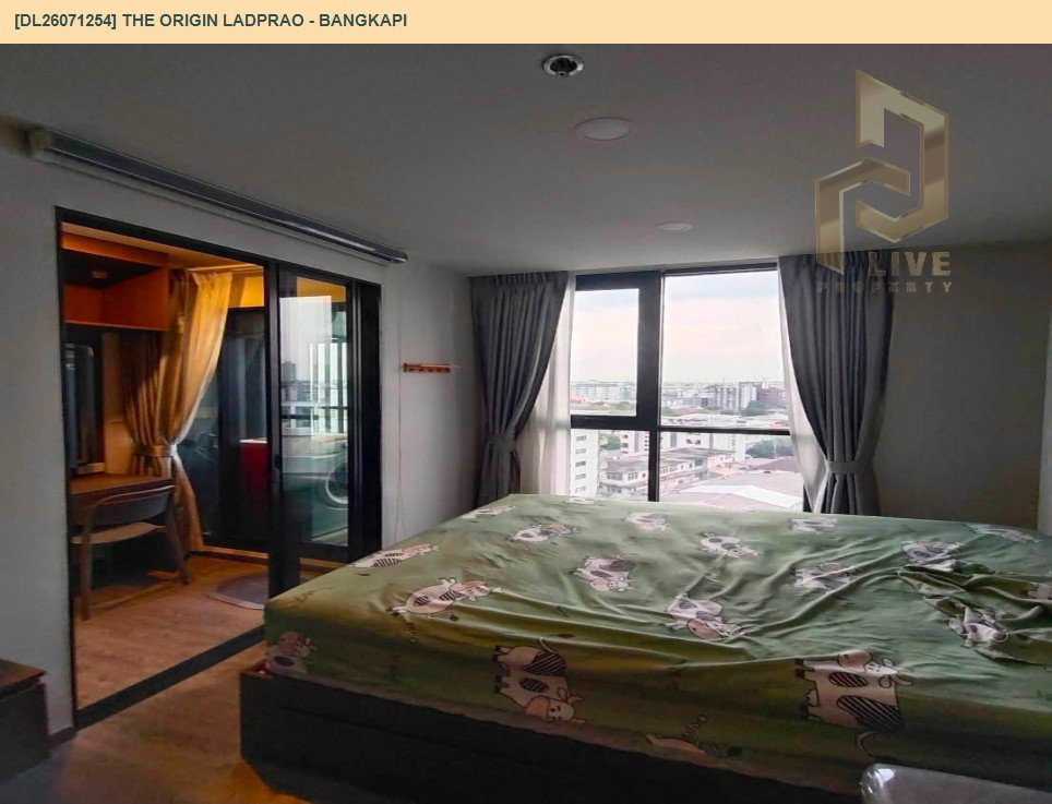 รูป DL26071254 ให้เช่าคอนโด ดิ ออริจิ้น ลาดพร้าว - บางกะปิ (THE ORIGIN LADPRAO - BANGKAPI) ใกล้ - พร้อมเข้าอยู่ โทรด่วน 0653619502 LineID @952jdxxk - รูปที่ 4/6