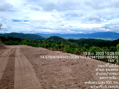 Land for sale Pak Chong Nakhon Ratchasima : Hillside land for sale in Khanong Phra, Khao Yai, Pak Chong. 37 rai