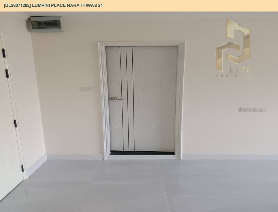 รูป DL26071282 ขายคอนโด ลุมพินี เพลส นราธิวาส 24 (Lumpini Place Narathiwas 24) ใกล้  พร้อมเข้าอยู่ โทรด่วน 0653619502 LineID @952jdxxk - รูปที่ 11/11