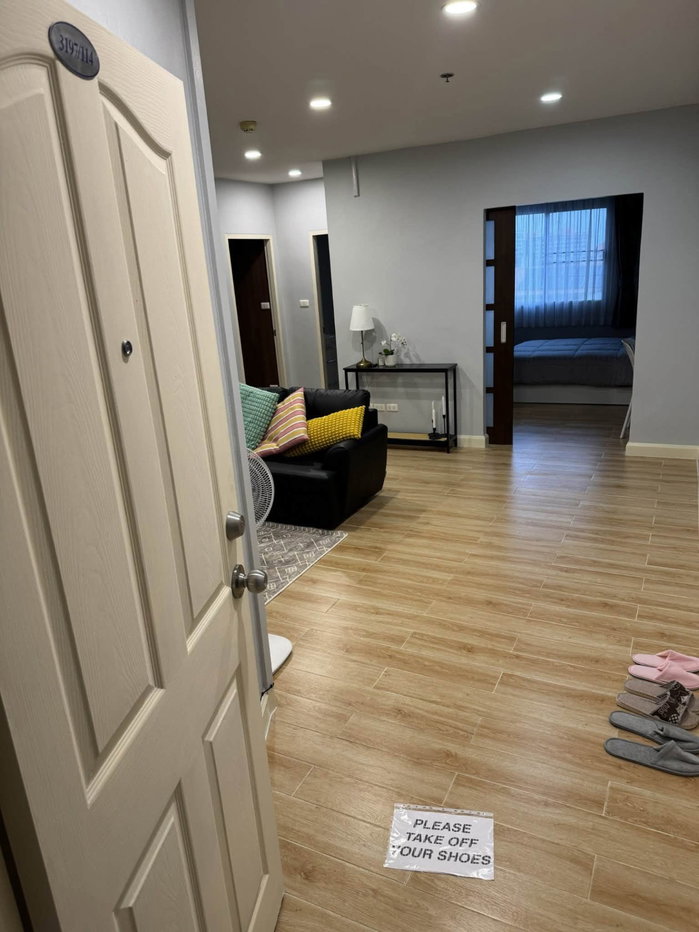 รูป Condo for RENT:  City Home Sukhumvit 101   𝐒𝐢𝐳𝐞 :  69 sqm. 2 Bed 1 Bath /Corner room/ Facing northeast  on  8th  Building : A1  ✅Fully furnished - รูปที่ 14/17