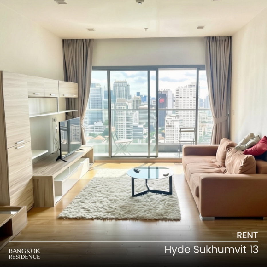 รูป เช่าคอนโด 💎 Hyde Sukhumvit 13 2นอน 76.05ตร.ม. 40k ห้องสวย ใกล้ BTS นานา  - รูปที่ 1/7