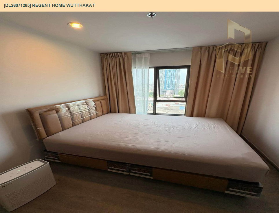 รูป DL26071265 ให้เช่าคอนโด รีเจ้นท์ โฮม วุฒากาศ (Regent Home Wutthakat) ใกล้ BTS วุฒากาศ พร้อมเข้าอยู่ โทรด่วน 0653619502 LineID @952jdxxk - รูปที่ 4/9