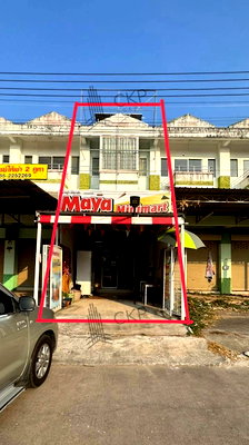 Shophouses for sale Map Ta Phut Industrial Estate : Commercial building for sale in a prime location in Rayong area. Only 220 meters from the Rayong bypass road. Convenient transportation. | 93363