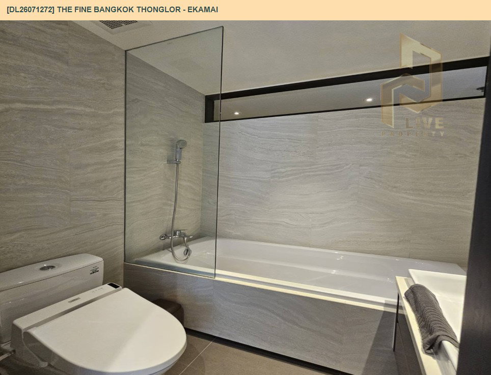 รูป DL26071272 ให้เช่าคอนโด เดอะ ฟายน์ แบงค็อค ทองหล่อ - เอกมัย (The FINE Bangkok Thonglor - Ekamai ) ใกล้ BTS เอกมัย พร้อมเข้าอยู่ โทรด่วน 0653619502 LineID @952jdxxk - รูปที่ 8/12