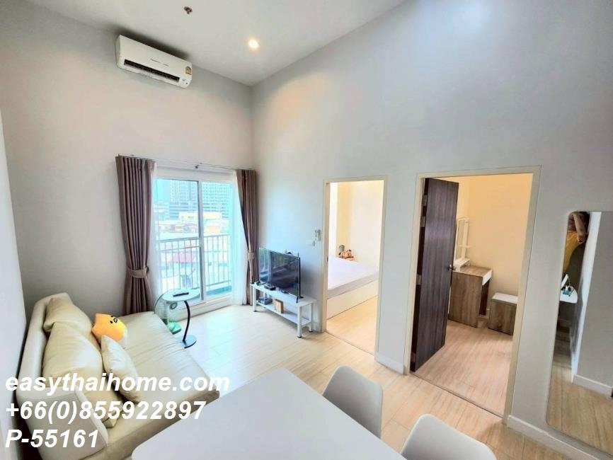 รูป P-55161 | เมโทร สกาย วุฒากาศ🔥✨ คอนโดให้เช่า 2 ห้องนอน ห้องมุม วิวเมือง เฟอร์นิเจอร์ครบ พร้อมเครื่องซักผ้า ใกล้ BTS วุฒากาศ พร้อมเข้าอยู่ ✨ - รูปที่ 3/7