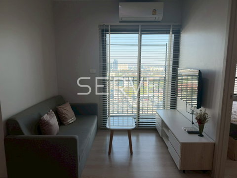2 Beds High Fl. 30+  City View Fully furnished Good Location 20 Steps From MRT Si La Salle Station  @ Nue Noble Srinakarin Lasalle