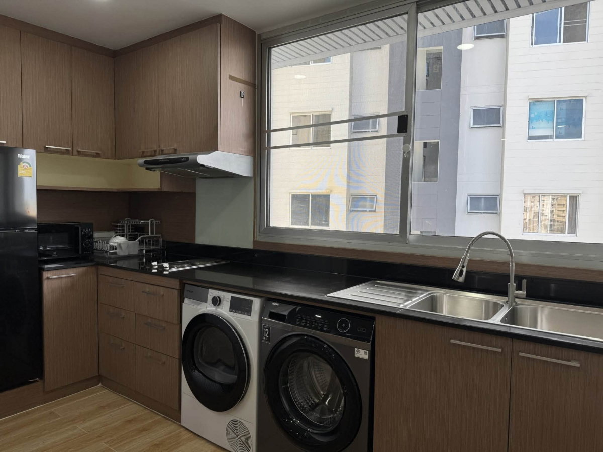 รูป Condo for RENT:  City Home Sukhumvit 101   𝐒𝐢𝐳𝐞 :  69 sqm. 2 Bed 1 Bath /Corner room/ Facing northeast  on  8th  Building : A1  ✅Fully furnished - รูปที่ 12/17