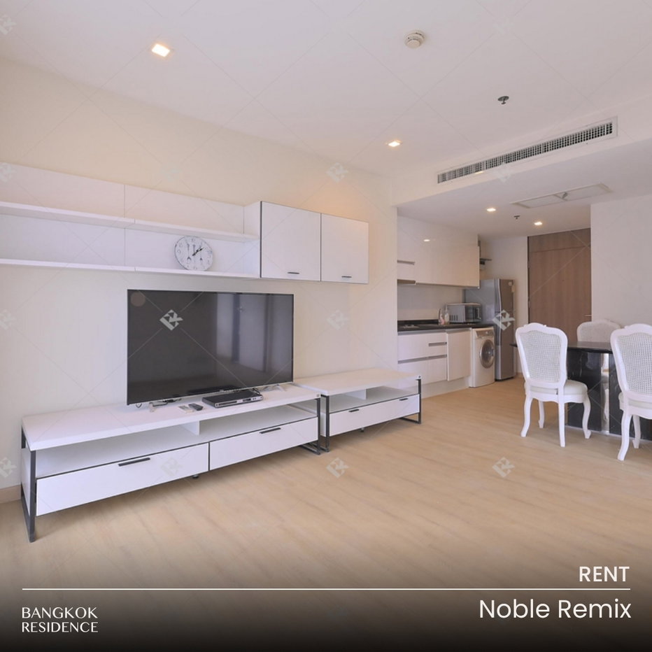 รูป เช่าคอนโด 💫 Noble Remix 1นอน 55ตร.ม. 27k 🌃 ยูนิตวิวสวย แต่งครบ ชั้นสูง ใกล้ BTS เอกมัย  - รูปที่ 1/10