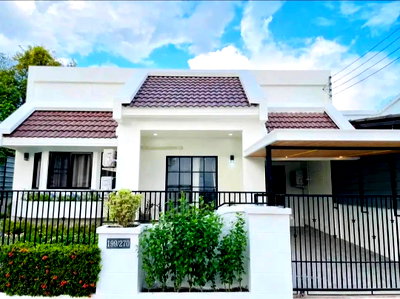 Houses for sale Nation University Chiang Mai Campus : Single House for Sale near Ruamchok Lotus’s — Fully Furnished with EV Charger | 3.19M THB [H541] Tel.0956195364