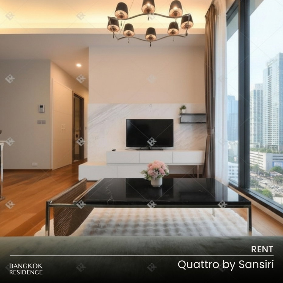 รูป เช่าคอนโด 💙 Quattro by Sansiri 2นอน 81.62ตรม 56k ✨ ยูนิตสวยแต่งใหม่ ใกล้ BTS ทองหล่อ - รูปที่ 1/10