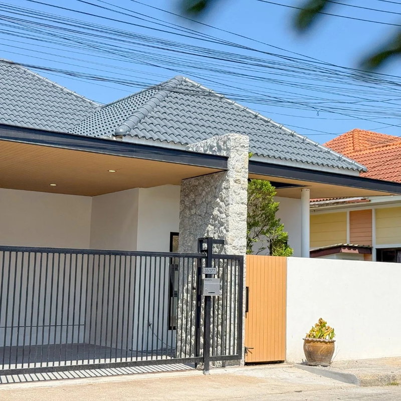 Twin houses for sale : Tropical Modern Semi-Detached House | Chaofa Home Garden 3 Project (Koh Kaew Zone, Phuket)